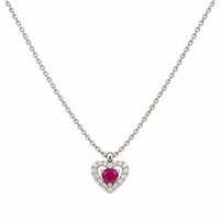 Necklace Crivelli Woman in White Gold Rubino 370-XN4601